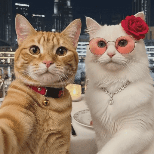 Gato reações  8
