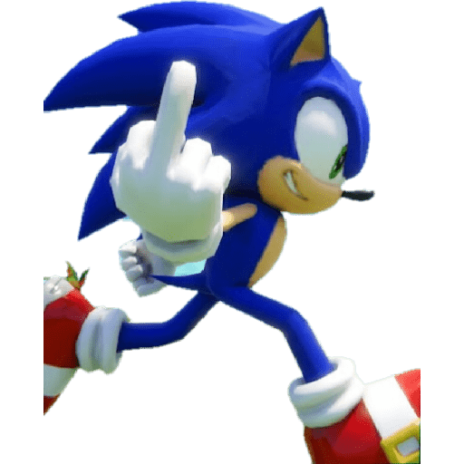 Sonic e sua turma dando dedo  11