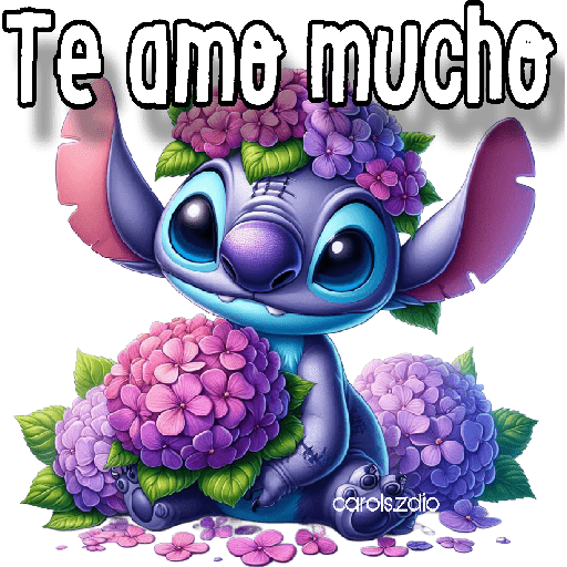 Flores moradas Stitch 💜🪻💜 5