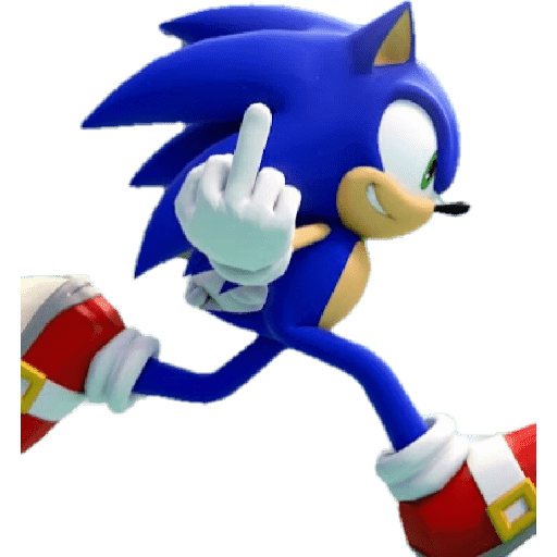 Sonic e sua turma dando dedo  9