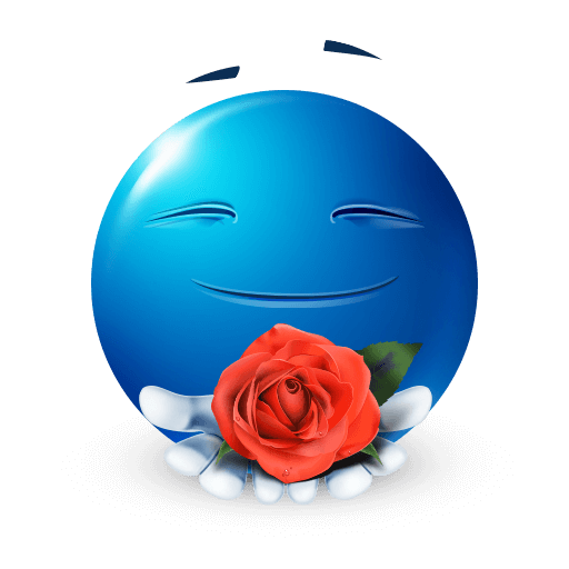 Expressive Blue Emoji V2 18