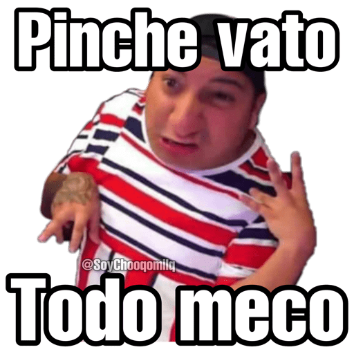 Pinche vato Todo meco