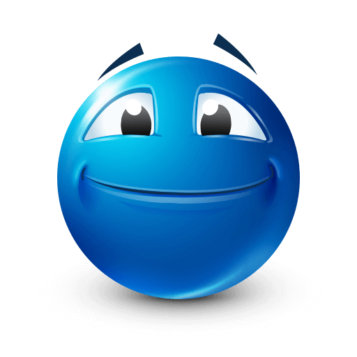 Expressive Blue Emoji V2 2