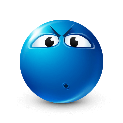 Expressive Blue Emoji V2 7