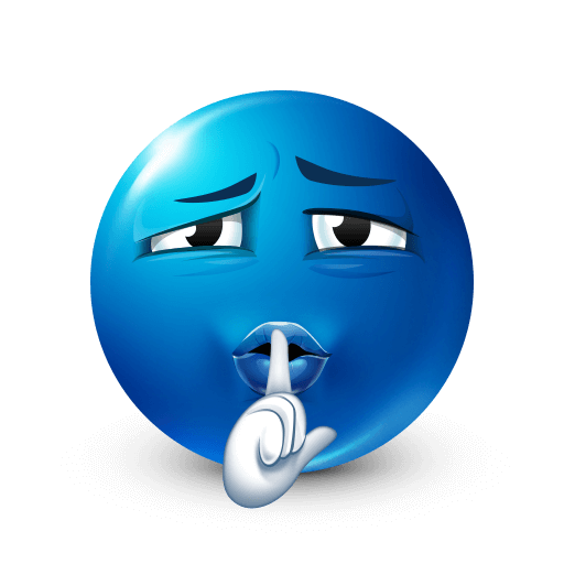 Expressive Blue Emoji V2 3