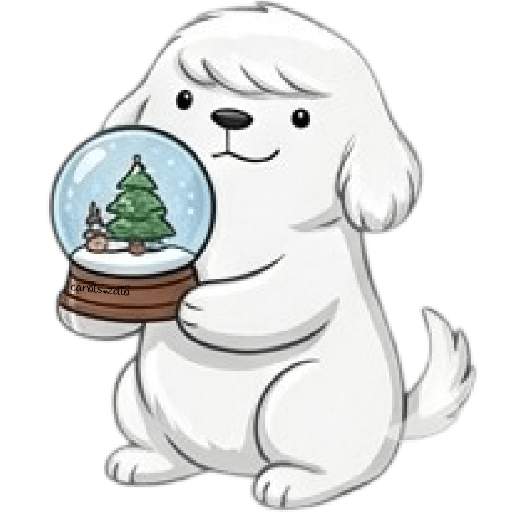 Cute Dog 🐕 Perrito Blanco 🆕2 16
