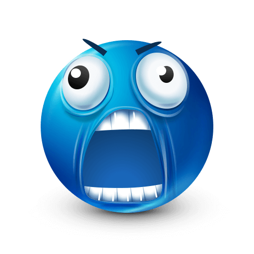 Expressive Blue Emoji V2 4