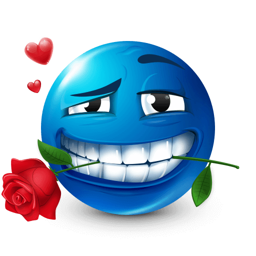Expressive Blue Emoji V2 15