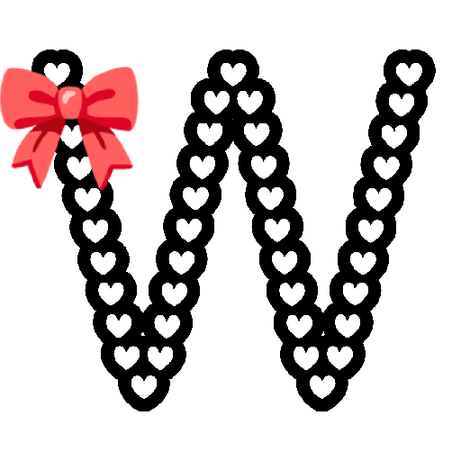 🎀letter coquette💖ABC🎀 24
