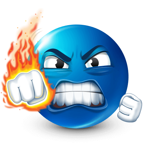 Expressive Blue Emoji V2 17