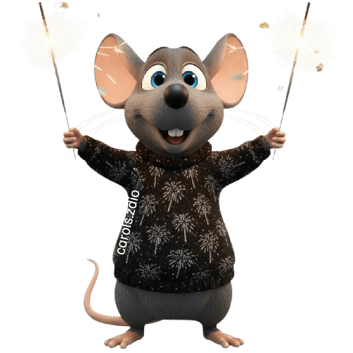 🎉🥂 Ratita Feliz Año Nuevo 🥂🎉 7