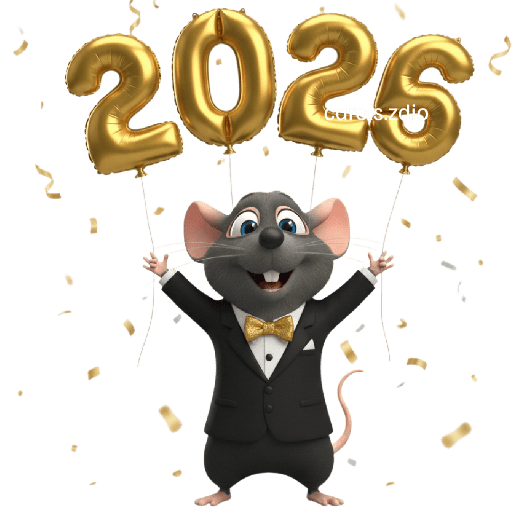 🎉🥂 Ratita Feliz Año Nuevo 🥂🎉 1
