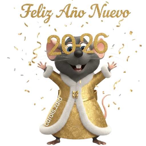 🎉🥂 Ratita Feliz Año Nuevo 🥂🎉 2