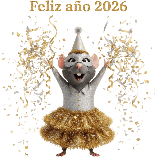 🎉🥂 Ratita Feliz Año Nuevo 🥂🎉 8