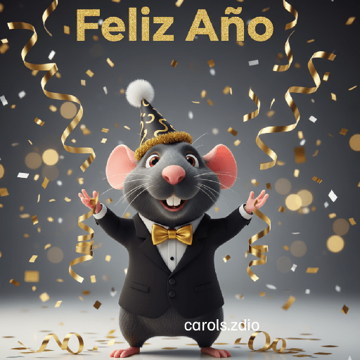 🎉🥂 Ratita Feliz Año Nuevo 🥂🎉 16
