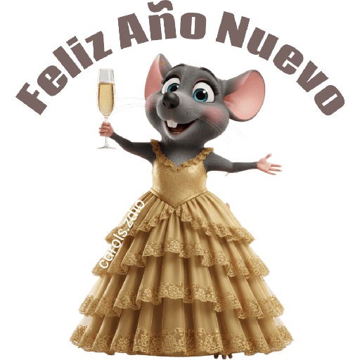 🎉🥂 Ratita Feliz Año Nuevo 🥂🎉 9