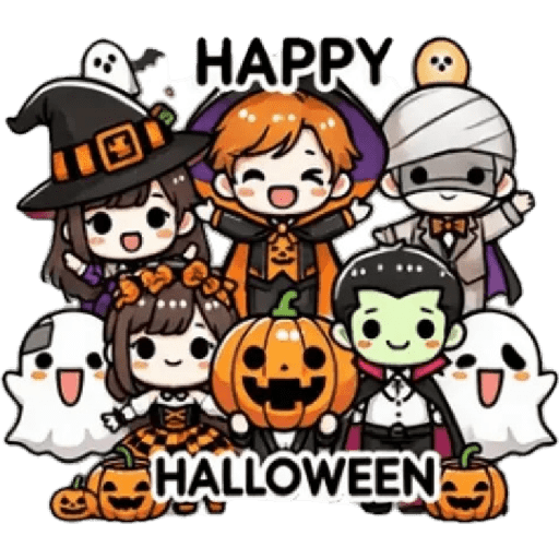 Kawaii cute Happy Halloween 🎃 11