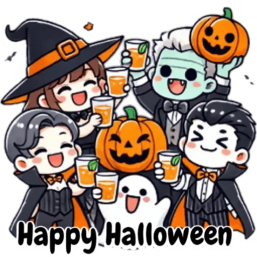 Kawaii cute Happy Halloween 🎃 1