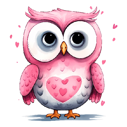 Romantic Pink Owls 💕🦉 14