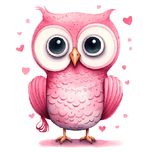 Romantic Pink Owls 💕🦉 11