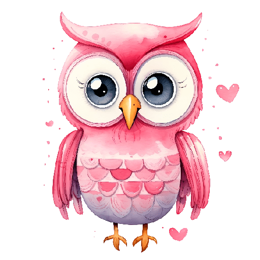 Romantic Pink Owls 💕🦉 19