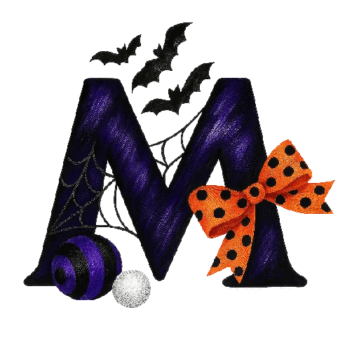 👻Halloween letras abecedario 🎃 13