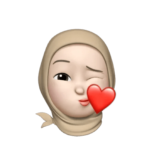 Memoji hijabi🤎 9
