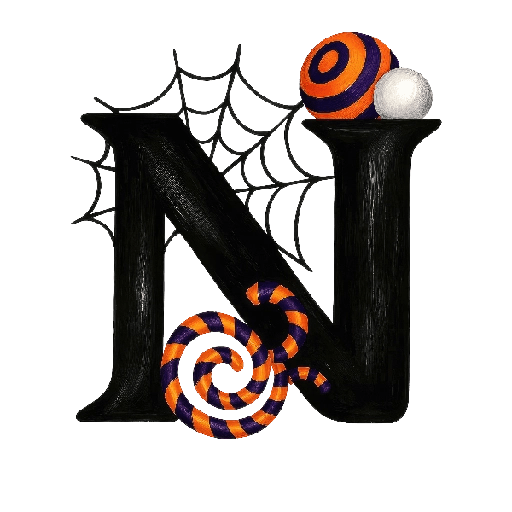 👻Halloween letras abecedario 🎃 14