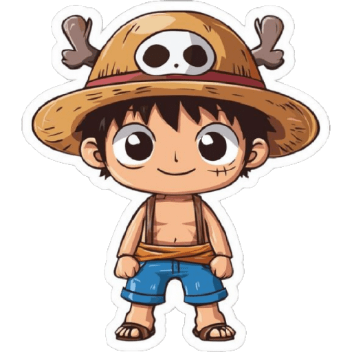 Emoji Luffy One Piece  1
