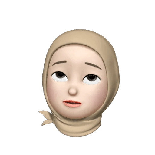 Memoji hijabi🤎 24