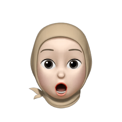 Memoji hijabi🤎 25