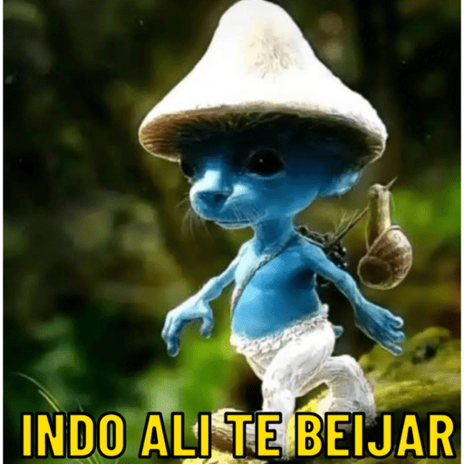 MEME GATO SMURF  7