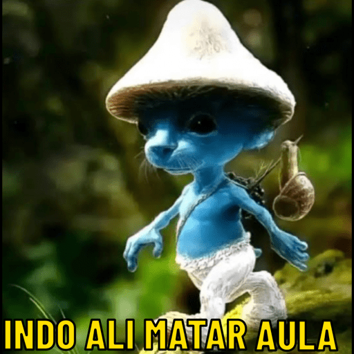 MEME GATO SMURF  9