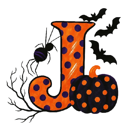 👻Halloween letras abecedario 🎃 10
