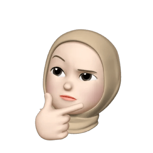 Memoji hijabi🤎 21