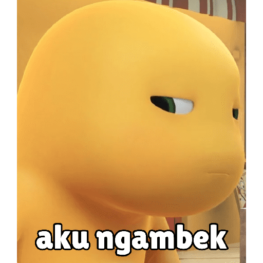Dino Kuning NailoongSticker100 25