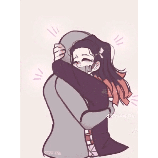 Abraço empolgado