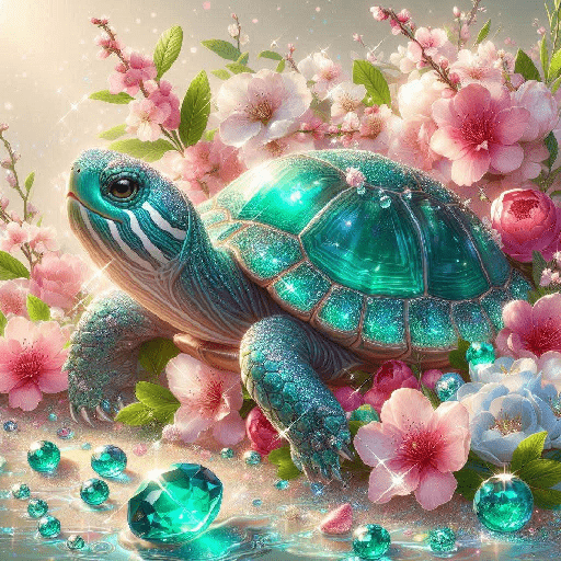 Tortugas con 🌸🌹🌺🐢 1