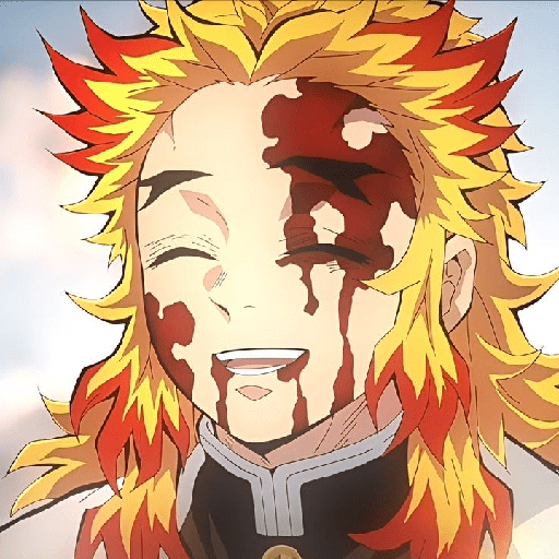 Rengoku sorrindo