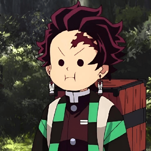 Tanjiro rabugento