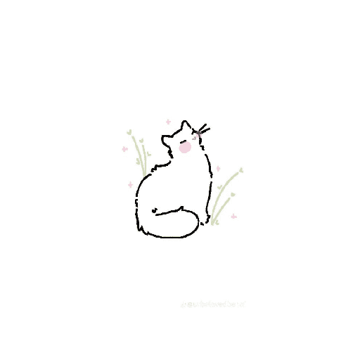 Cute kitten drawings 🎀🐈‍⬛ 2