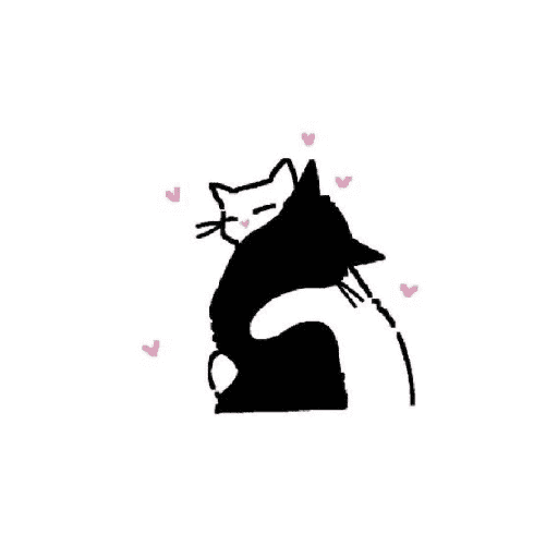 Cute kitten drawings 🎀🐈‍⬛ 5