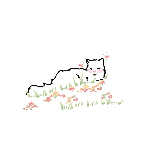 Cute kitten drawings 🎀🐈‍⬛ 1