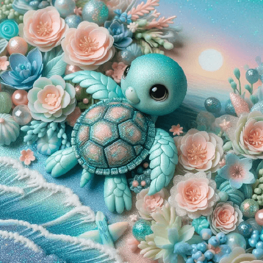 Tortugas con 🌸🌹🌺🐢 16