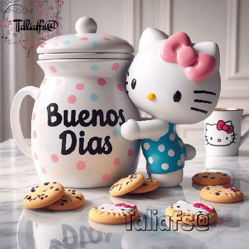 Buenos dias con kitty 6
