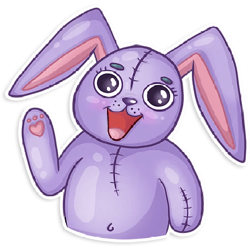 Conejo Cute Pascua 🐰🌸💜 10