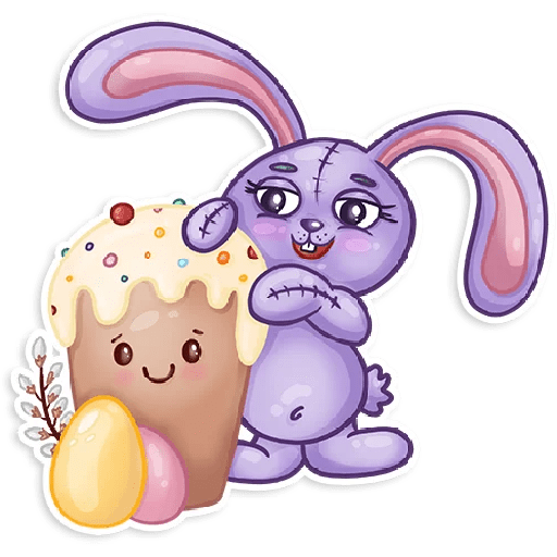 Conejo Cute Pascua 🐰🌸💜 7