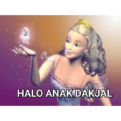 Sticker barbie random meme 20