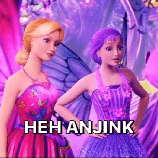 Sticker barbie random meme 29