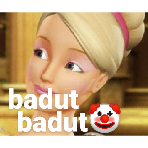 Sticker barbie random meme 17